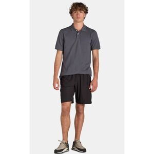 NEW NWT Mens Sz 3XL (48-50) Black Elastic Waist Stretchy Athletic Shorts Pockets